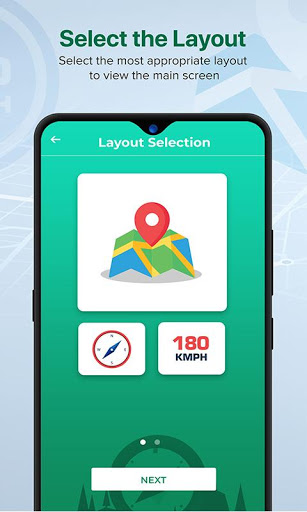 اسکرین شات 5 برنامه GPS Compass Navigator & HUD Speedometer