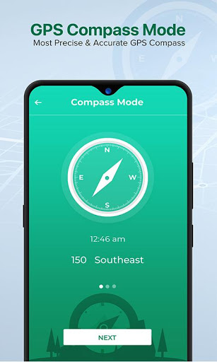 اسکرین شات 3 برنامه GPS Compass Navigator & HUD Speedometer