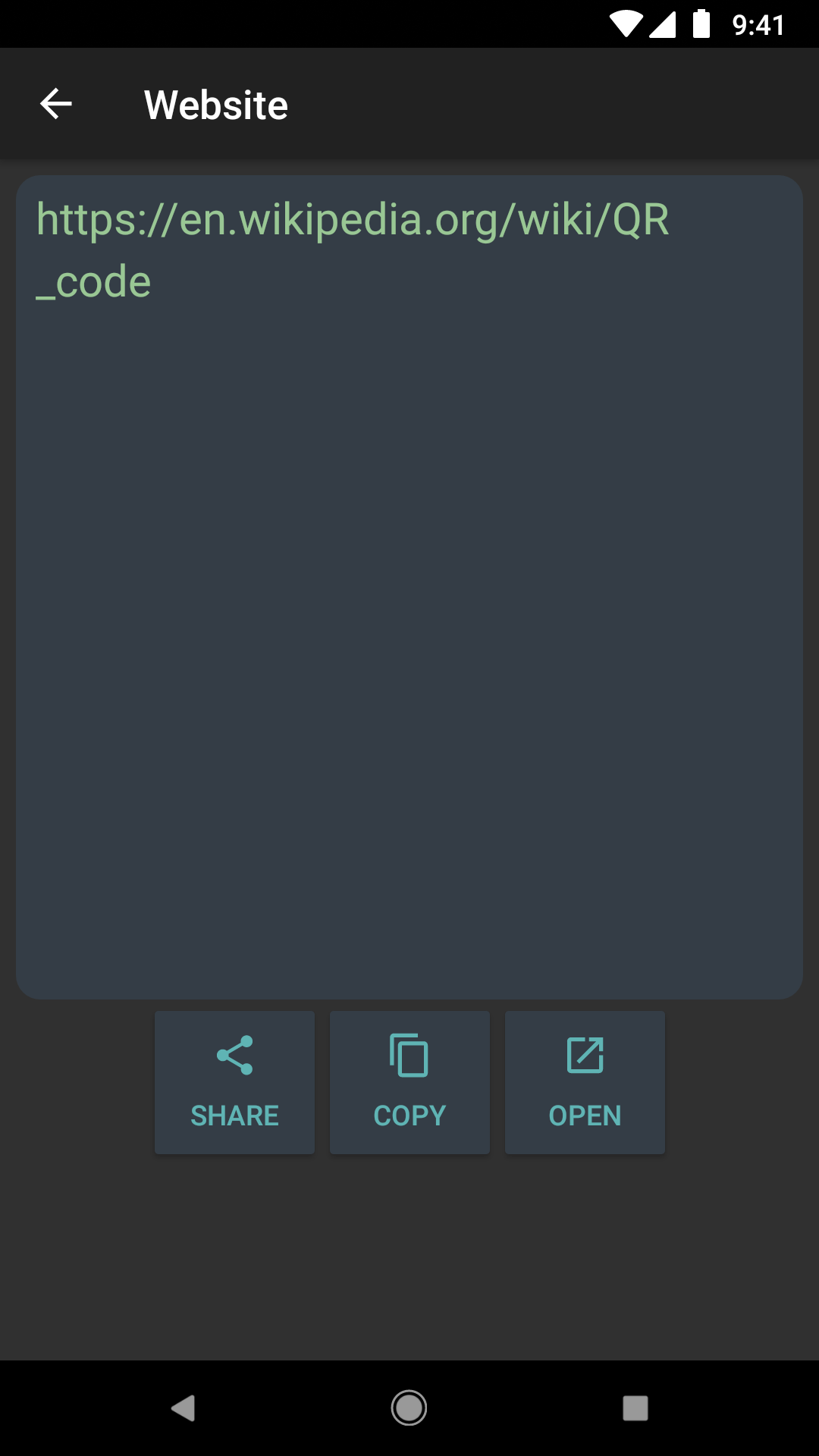 اسکرین شات 3 برنامه QR Code Reader
