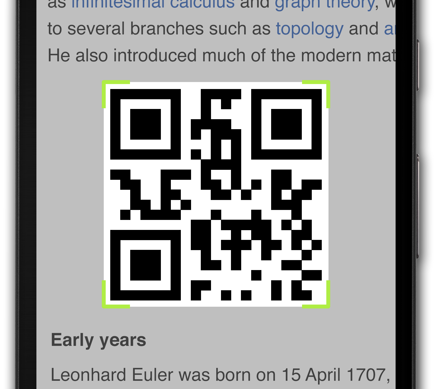 اسکرین شات 1 برنامه QR Code Reader