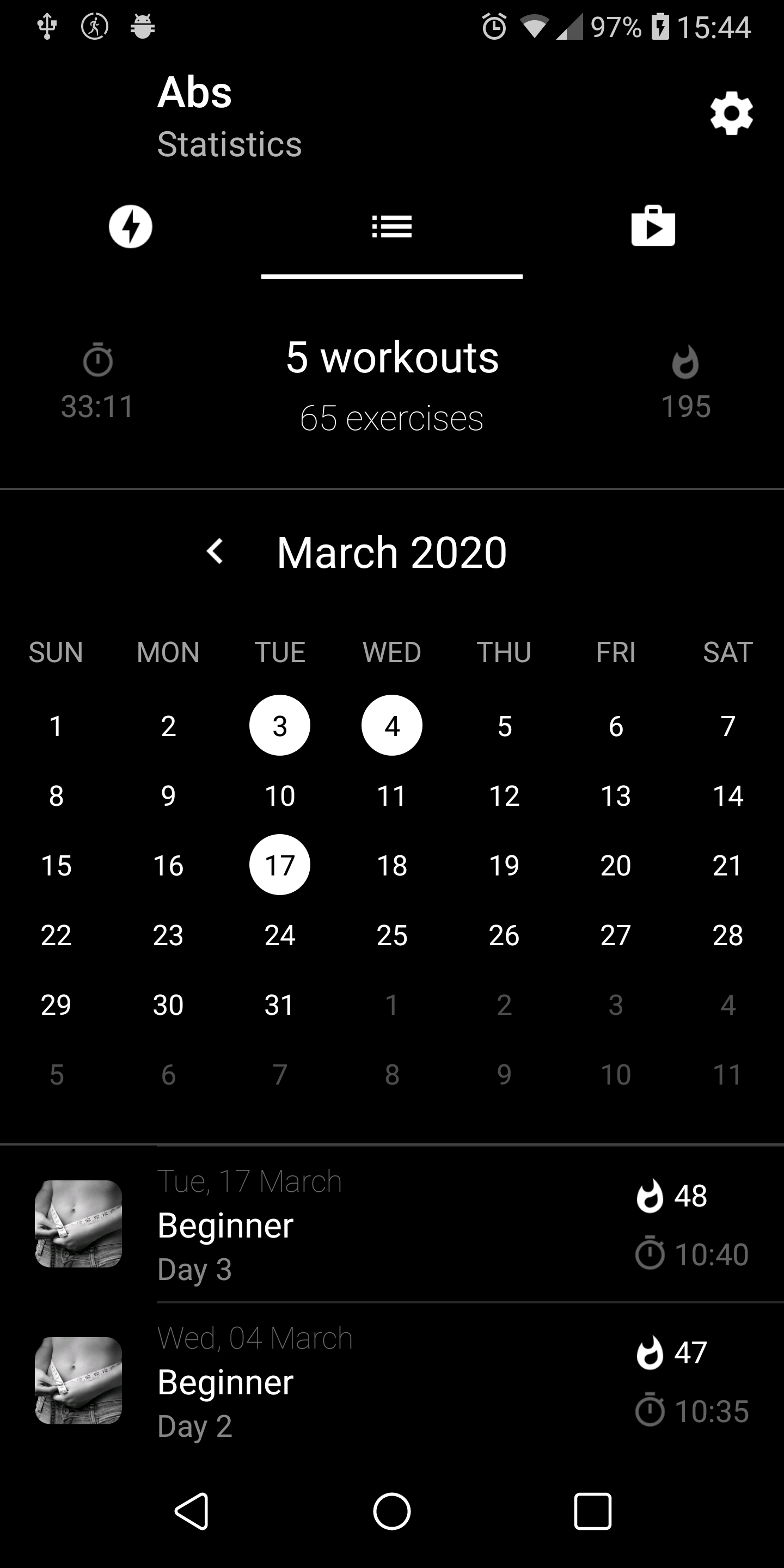 اسکرین شات 4 برنامه Six Pack Abs in 30 Days