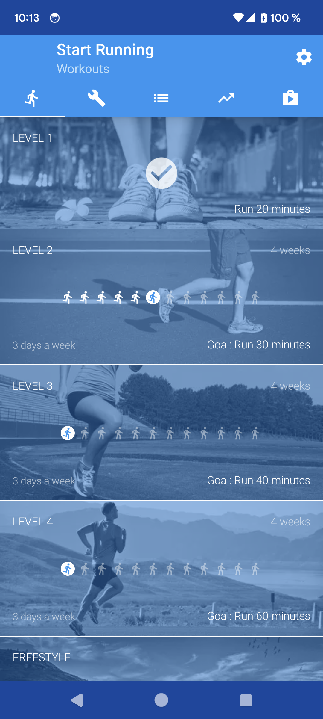 اسکرین شات 1 برنامه Start Running. Zero to 5k