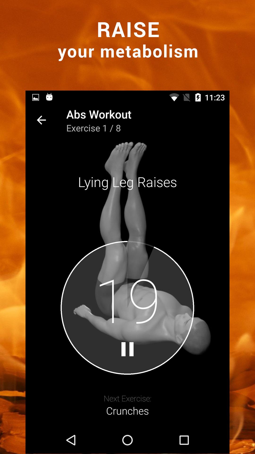 اسکرین شات 2 برنامه Tabata Timer. HIIT Training