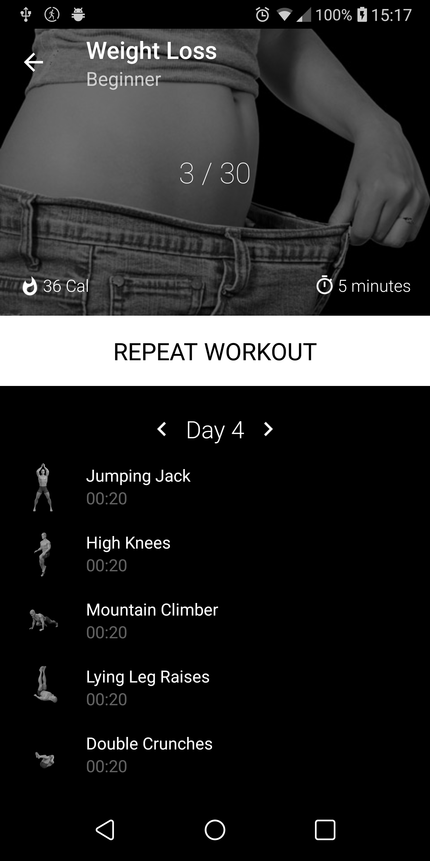 اسکرین شات 3 برنامه Lose Weight at Home in 30 Days