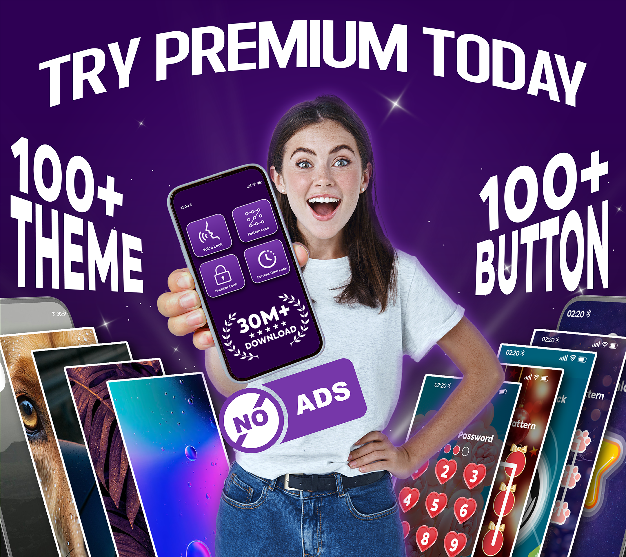 اسکرین شات 8 برنامه Voice Screen Lock