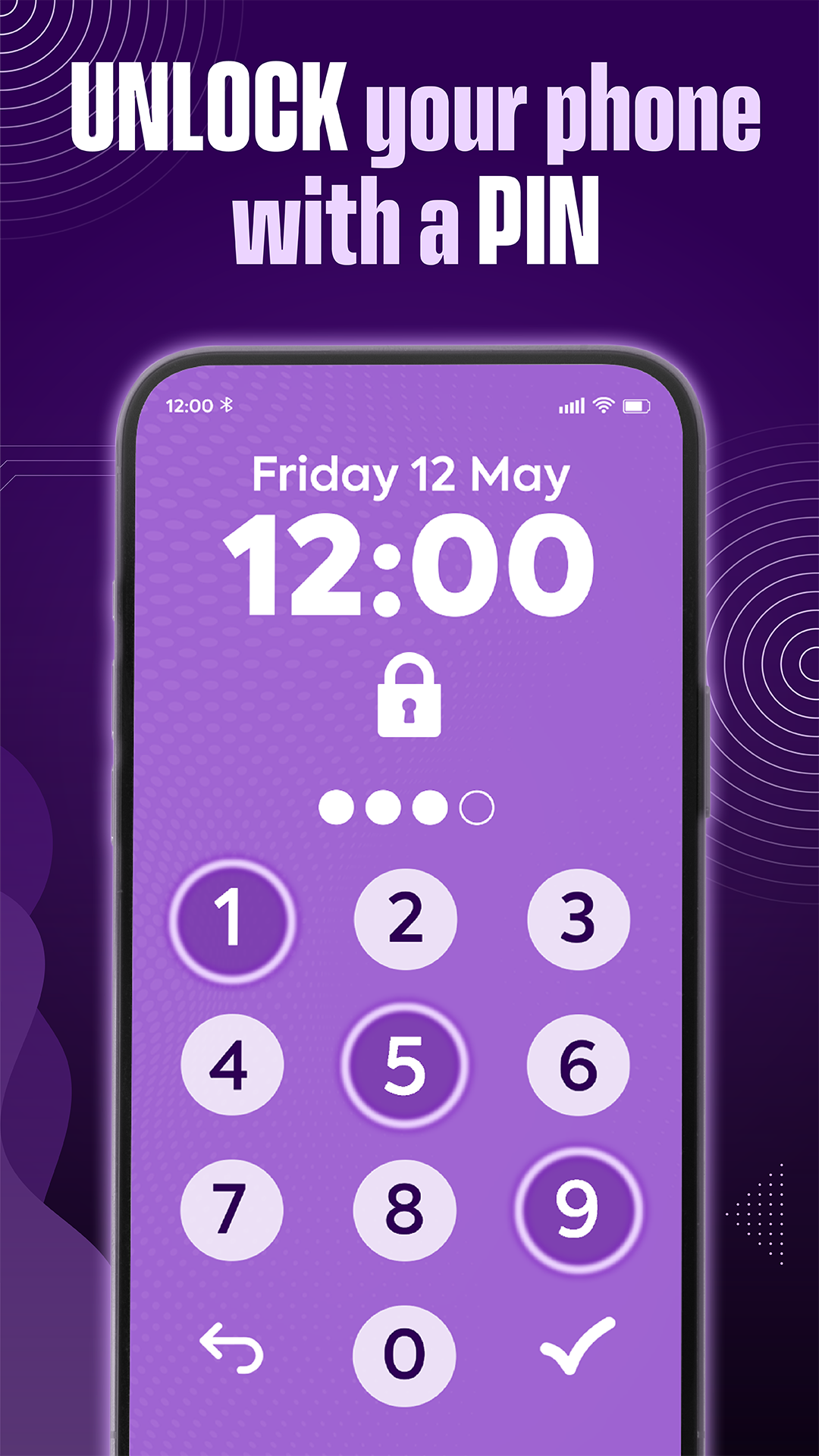 اسکرین شات 4 برنامه Voice Screen Lock