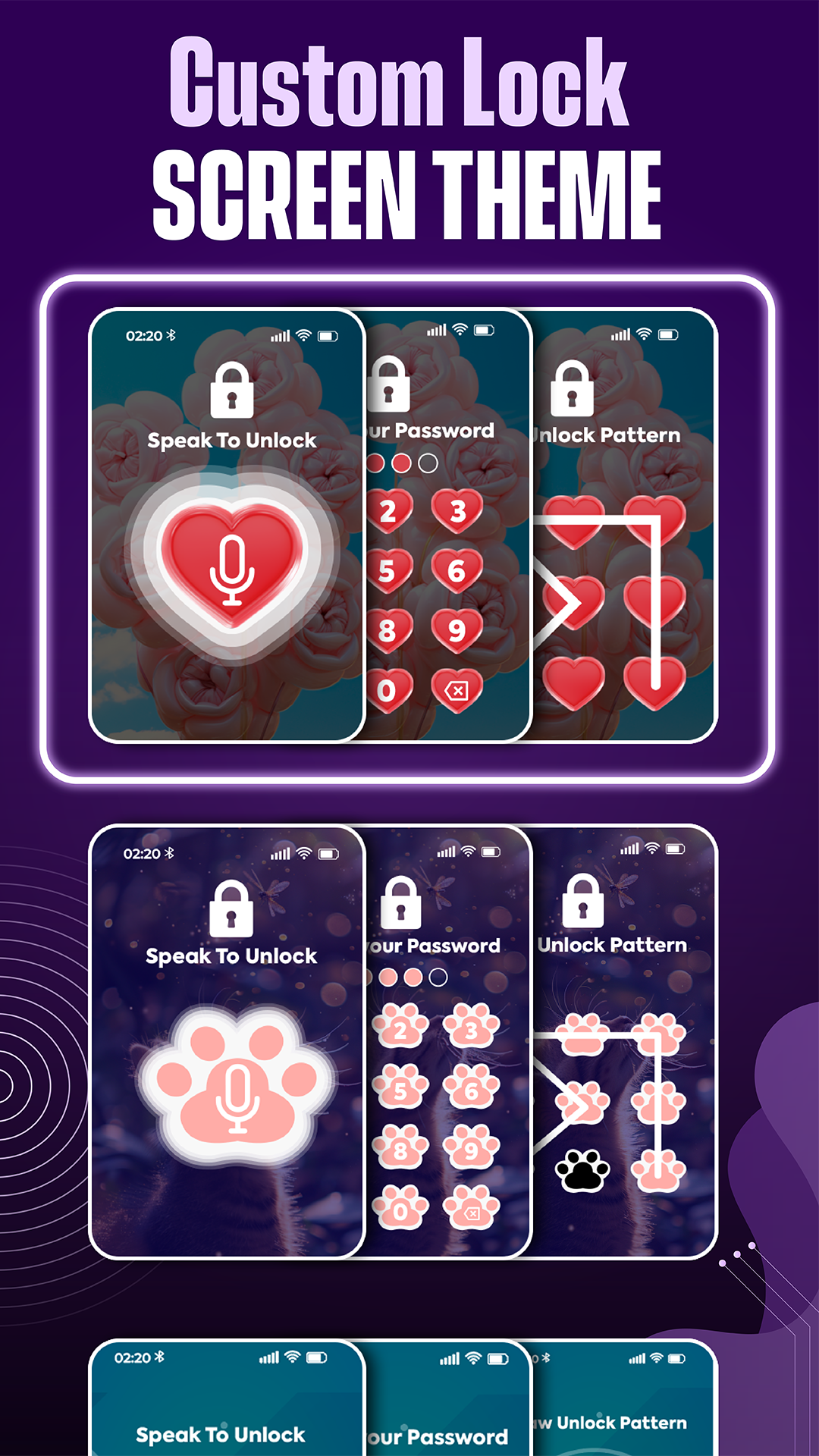 اسکرین شات 7 برنامه Voice Screen Lock