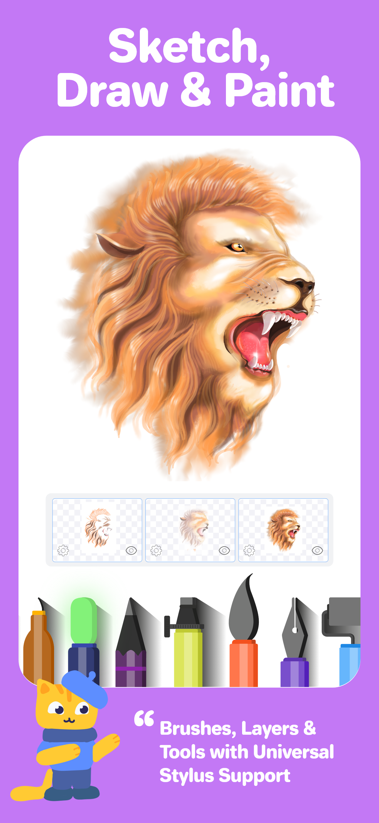 اسکرین شات 1 برنامه Drawing Desk: Learn to Draw