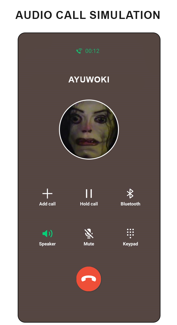 اسکرین شات 4 برنامه ayuwoki fake call simulator