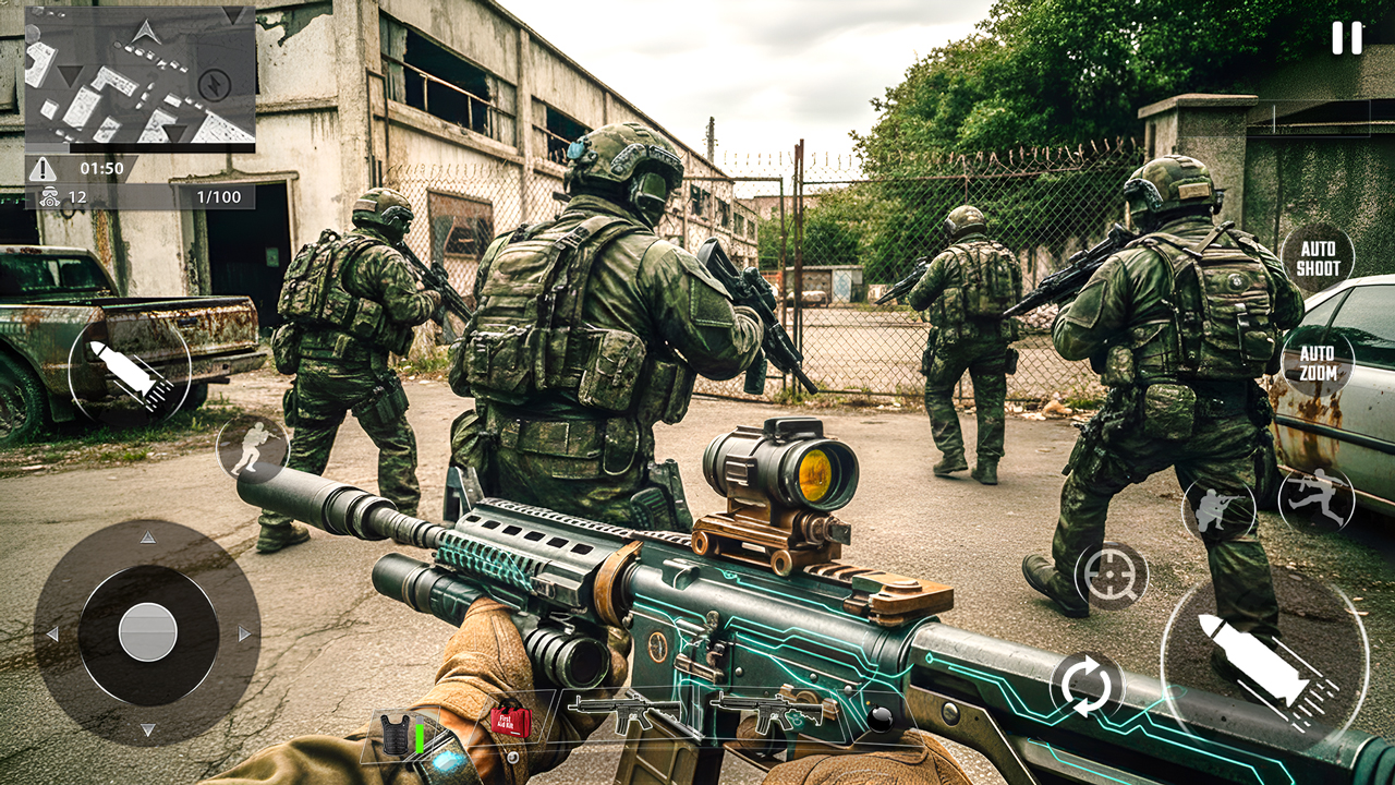 اسکرین شات 3 بازی Commando 3D Gun Shooting Games