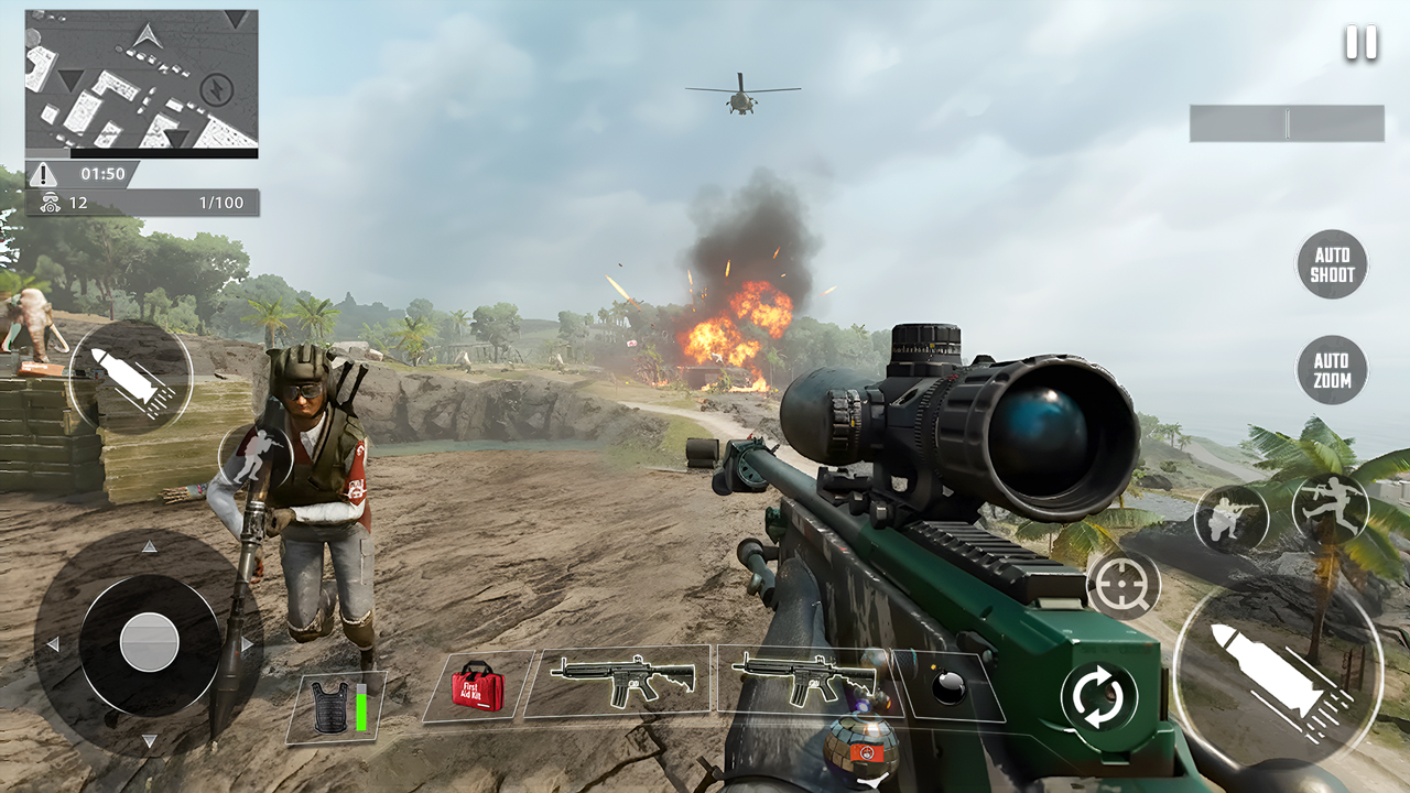 اسکرین شات 1 بازی Commando 3D Gun Shooting Games