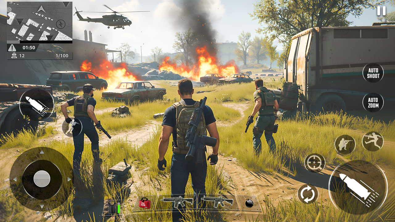 اسکرین شات 4 بازی Commando 3D Gun Shooting Games