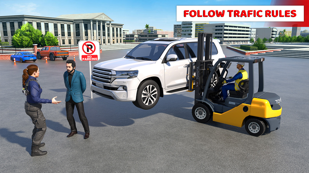 اسکرین شات 4 بازی Advance Car Parking Jeep Games