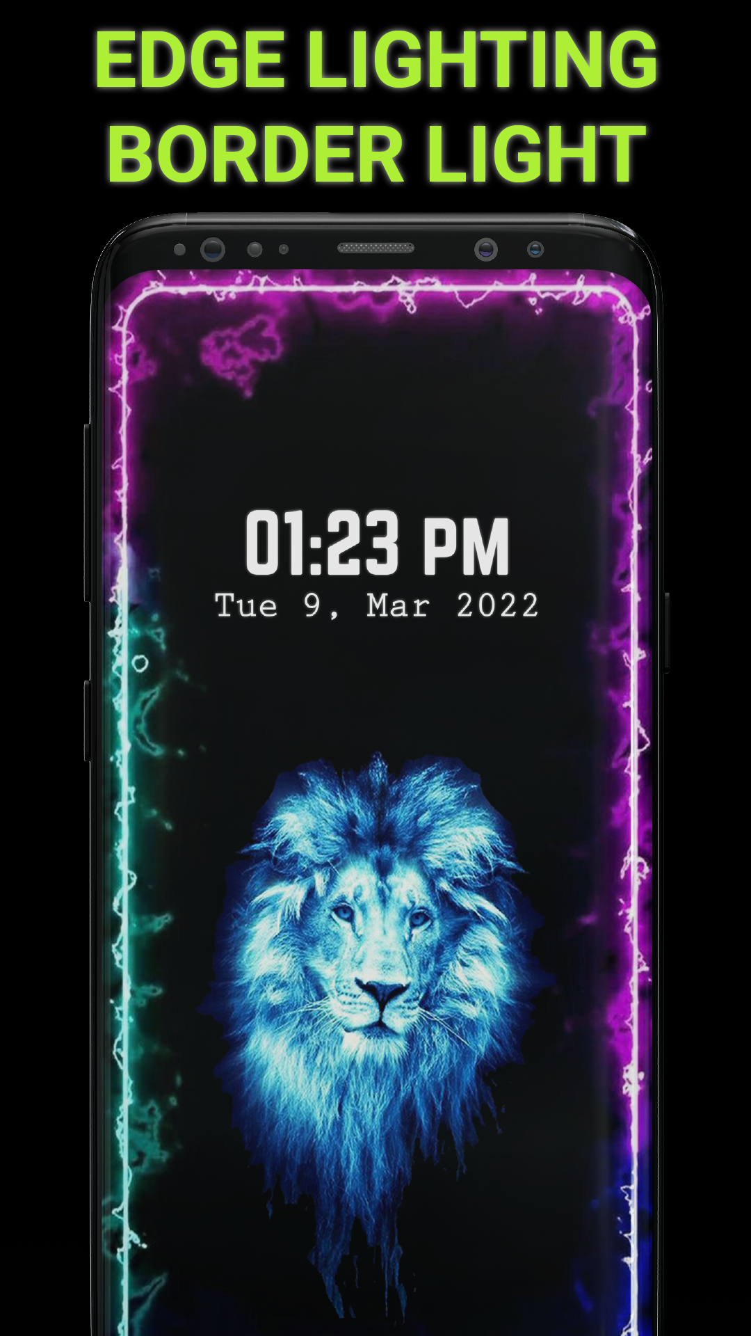 اسکرین شات 1 برنامه Edge Lighting Colors Wallpaper