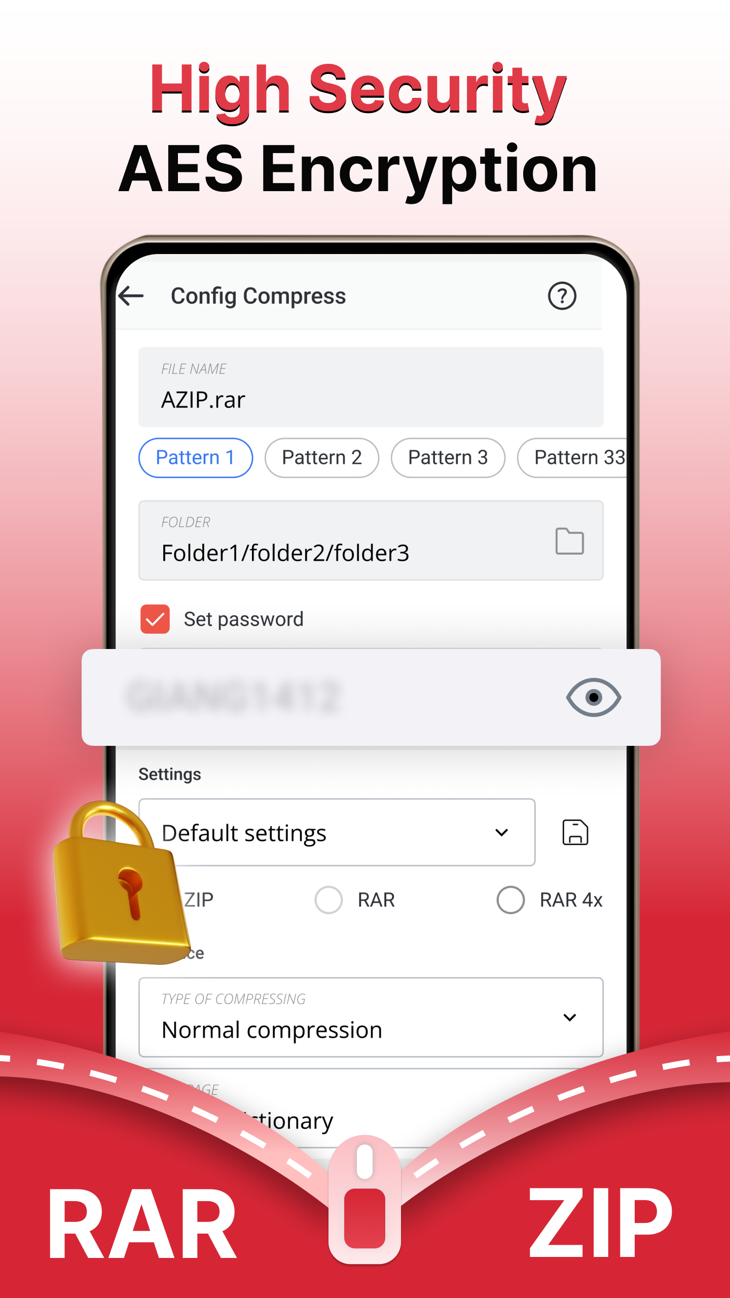 اسکرین شات 7 برنامه AZIP Lite & ZIP / RAR, Unzip