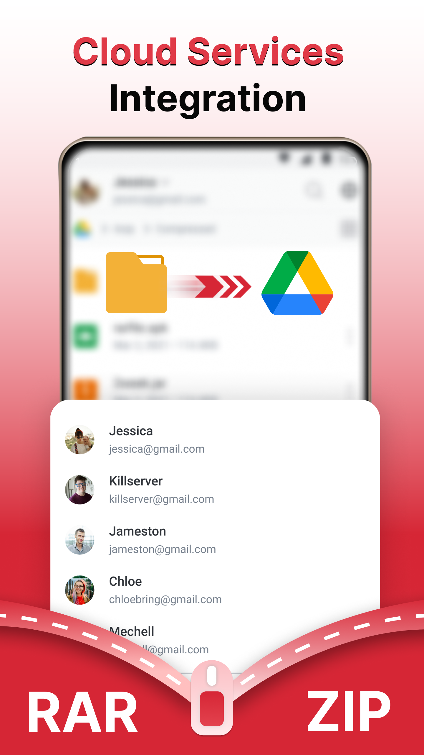 اسکرین شات 4 برنامه AZIP Lite & ZIP / RAR, Unzip
