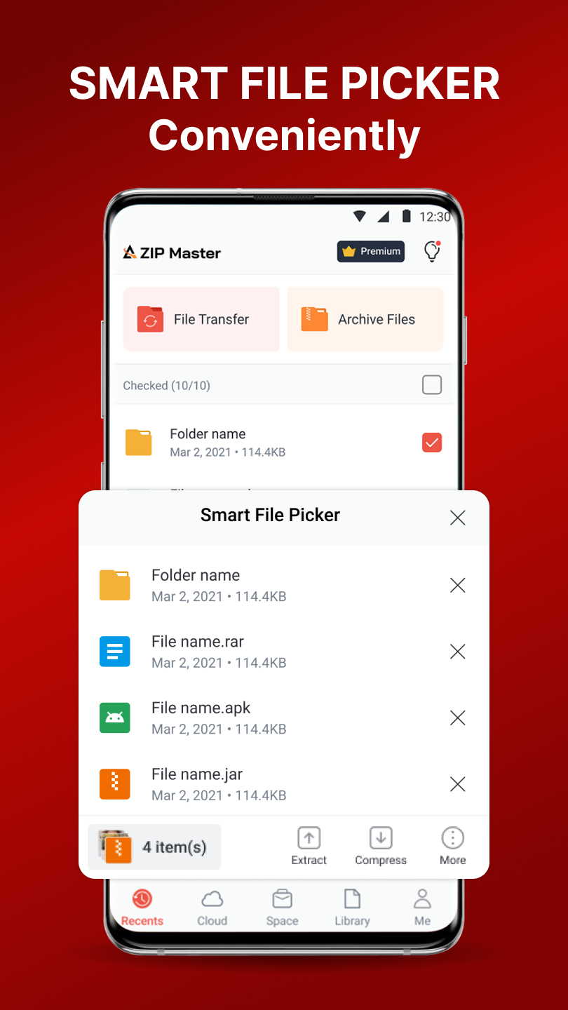 اسکرین شات 3 برنامه AZIP Master: ZIP / RAR, Unzip