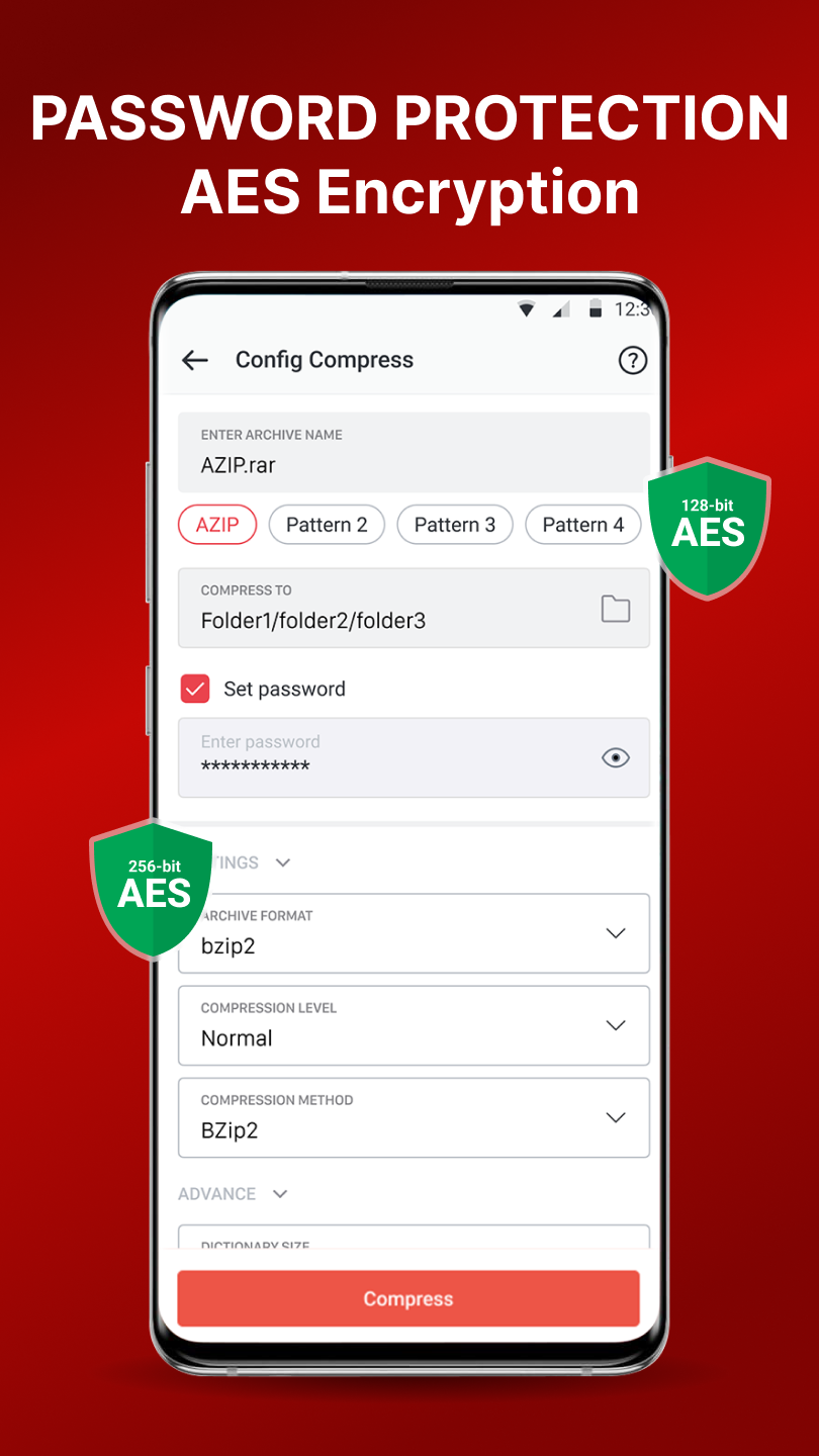 اسکرین شات 6 برنامه AZIP Master: ZIP / RAR, Unzip