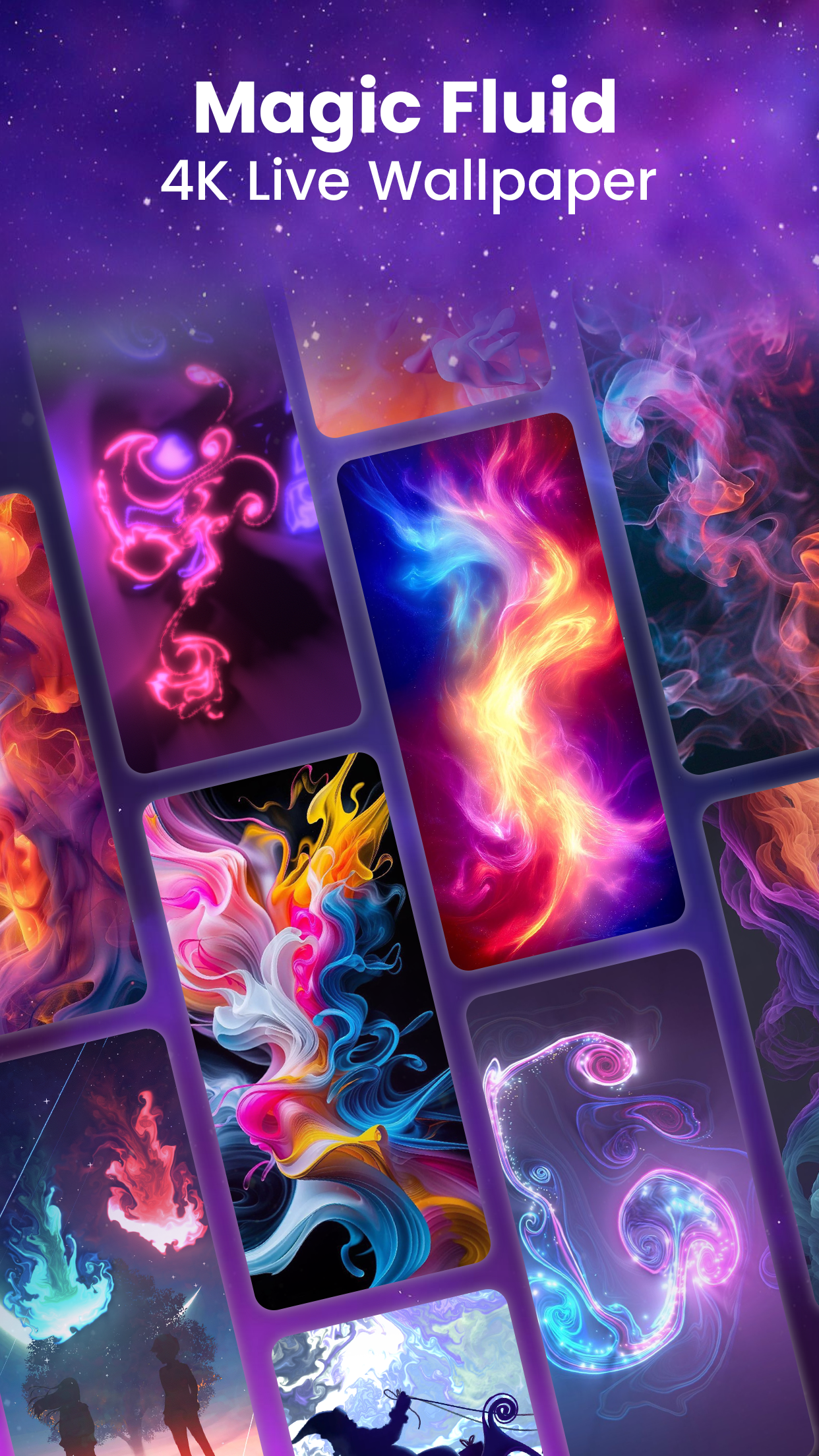 اسکرین شات 1 برنامه Fluid Magic: 3D Live Wallpaper