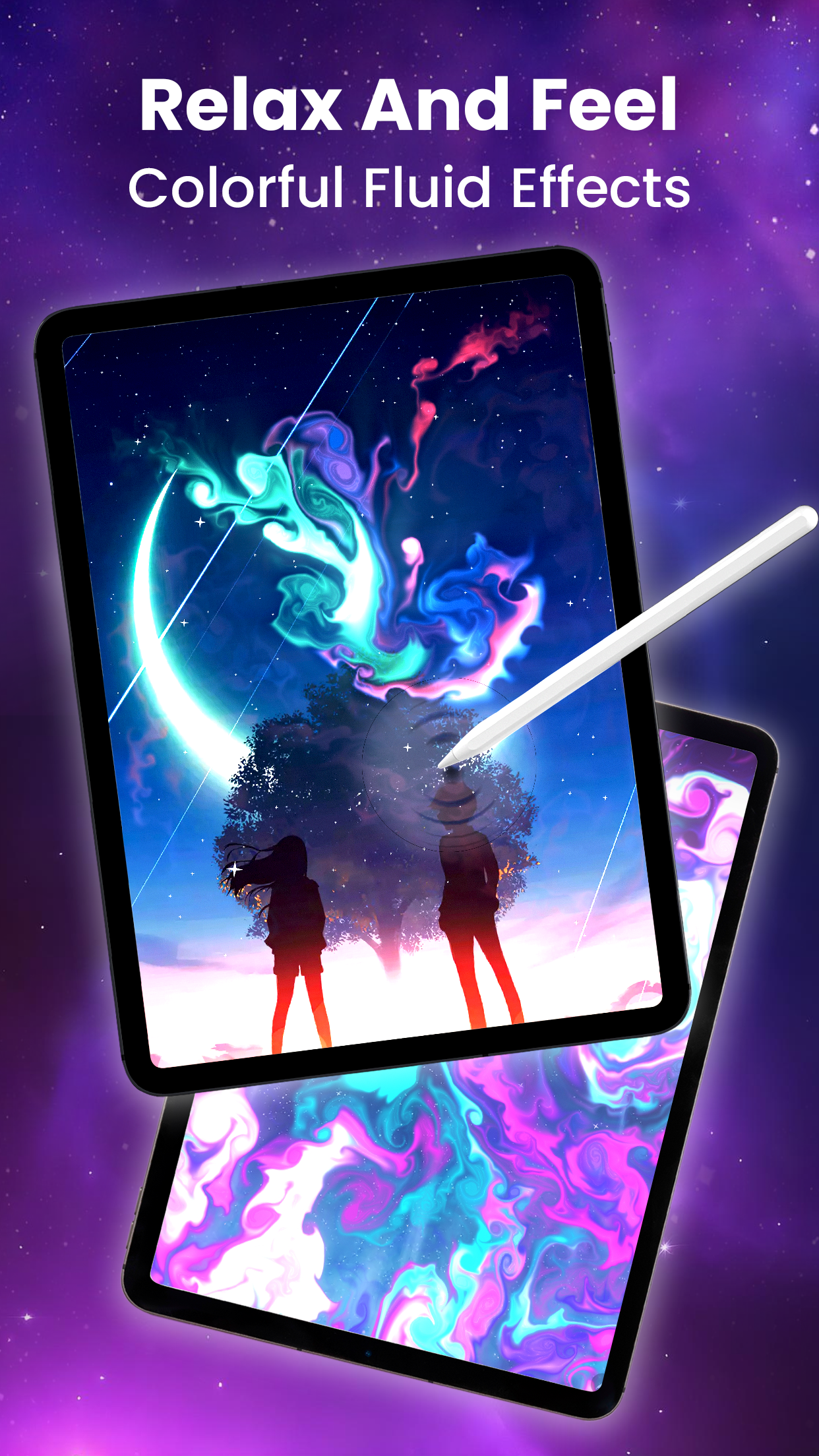 اسکرین شات 5 برنامه Fluid Magic: 3D Live Wallpaper