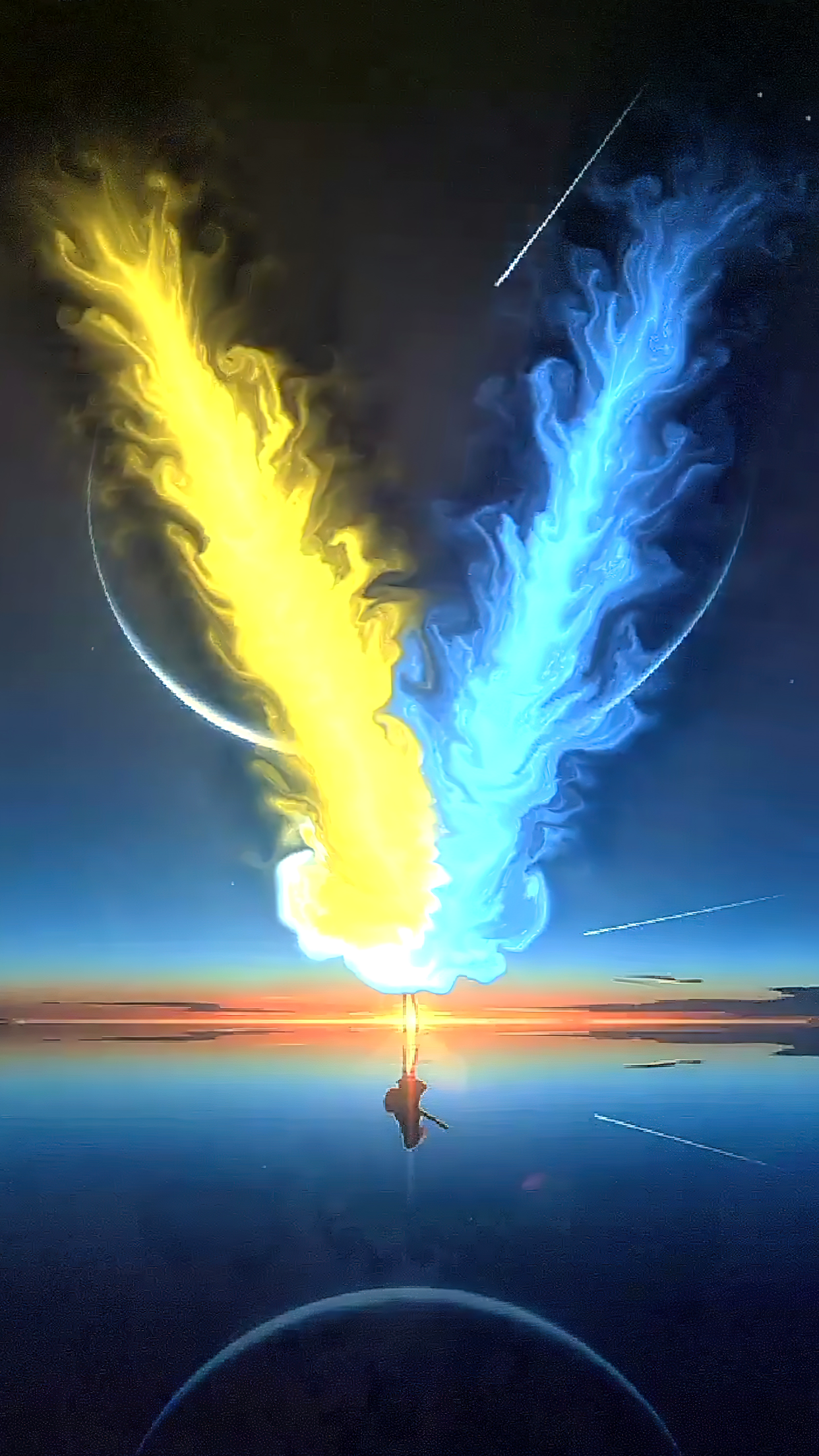 اسکرین شات 1 برنامه Fluid Magic: 3D Live Wallpaper