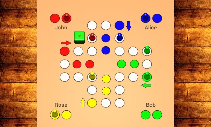 اسکرین شات 3 بازی Ludo 3D Online