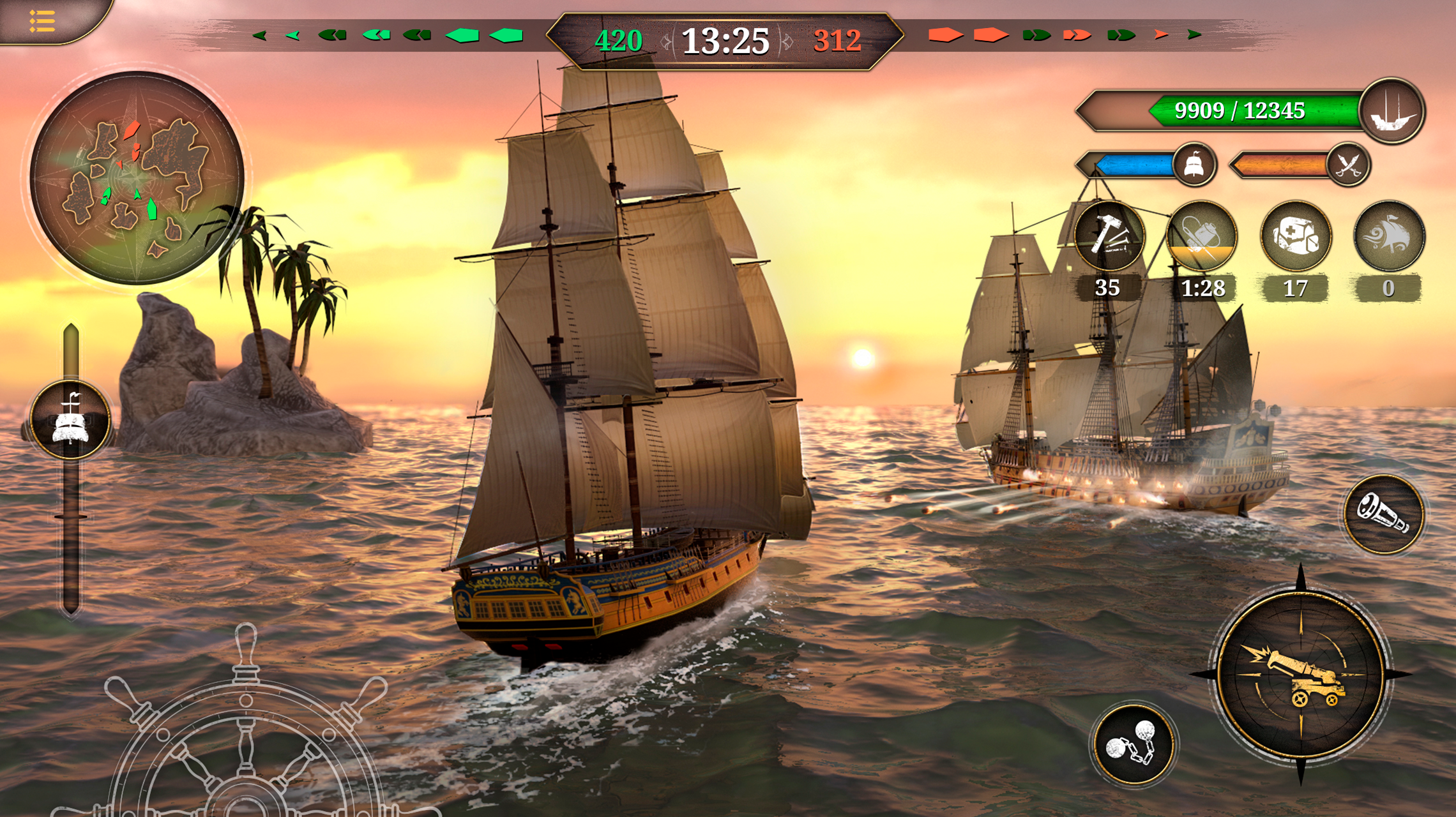 اسکرین شات 1 بازی King of Sails: Ship Battle