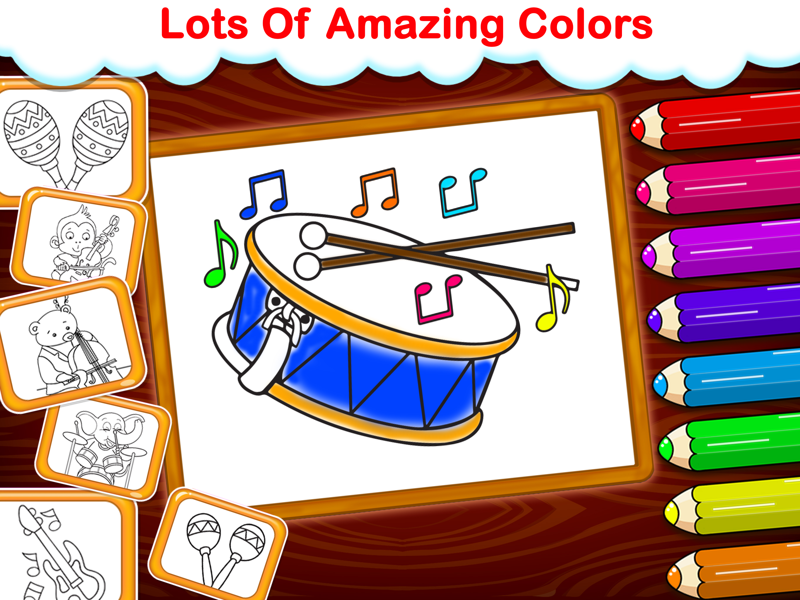 اسکرین شات 5 برنامه Kids Piano - Music & Songs