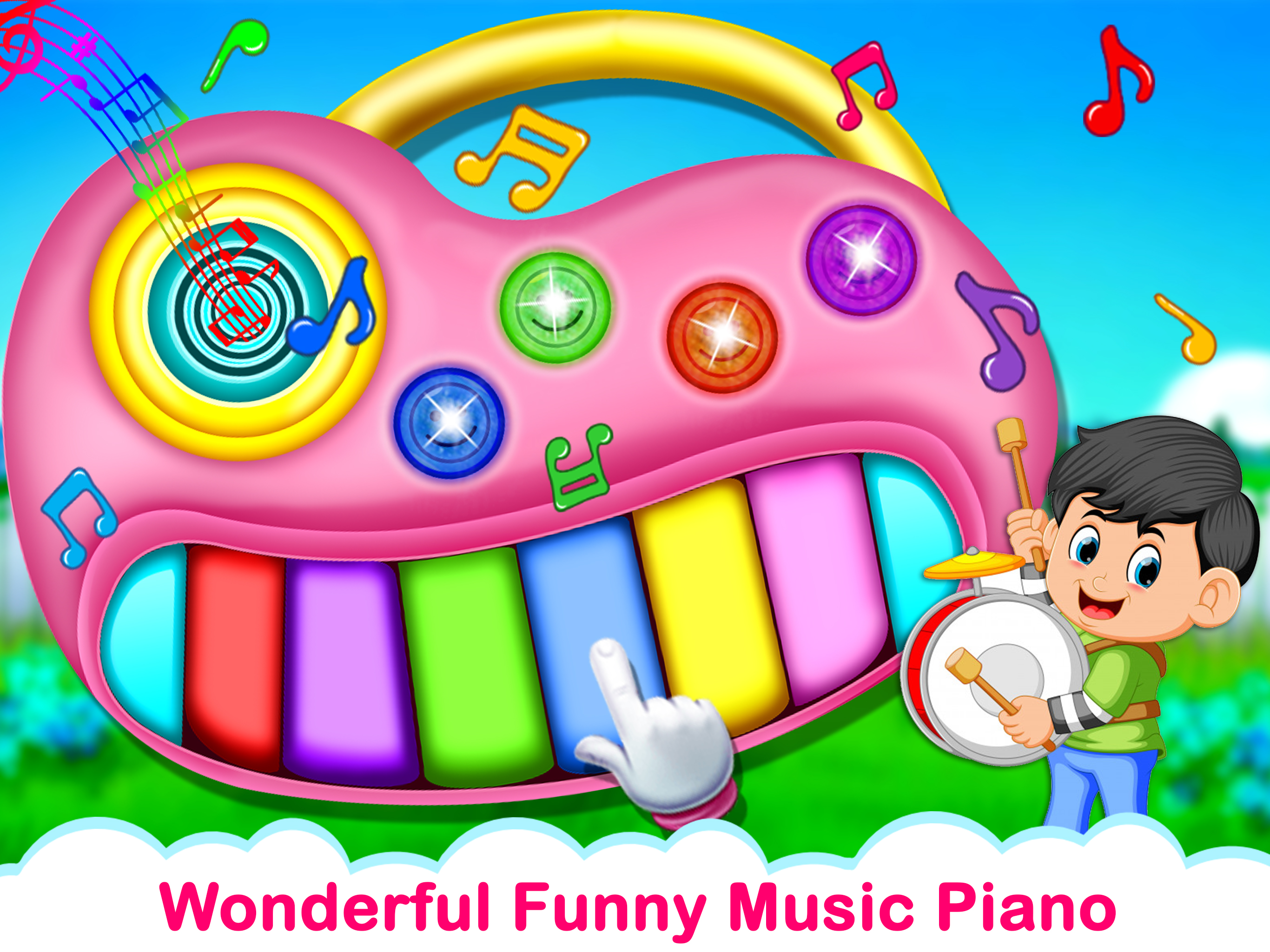 اسکرین شات 1 برنامه Kids Piano - Music & Songs