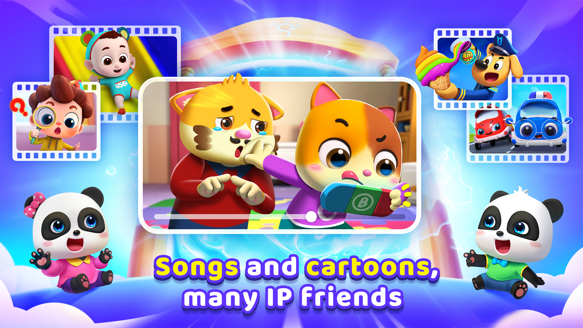 اسکرین شات 1 برنامه BabyBus TV:Kids Videos & Games