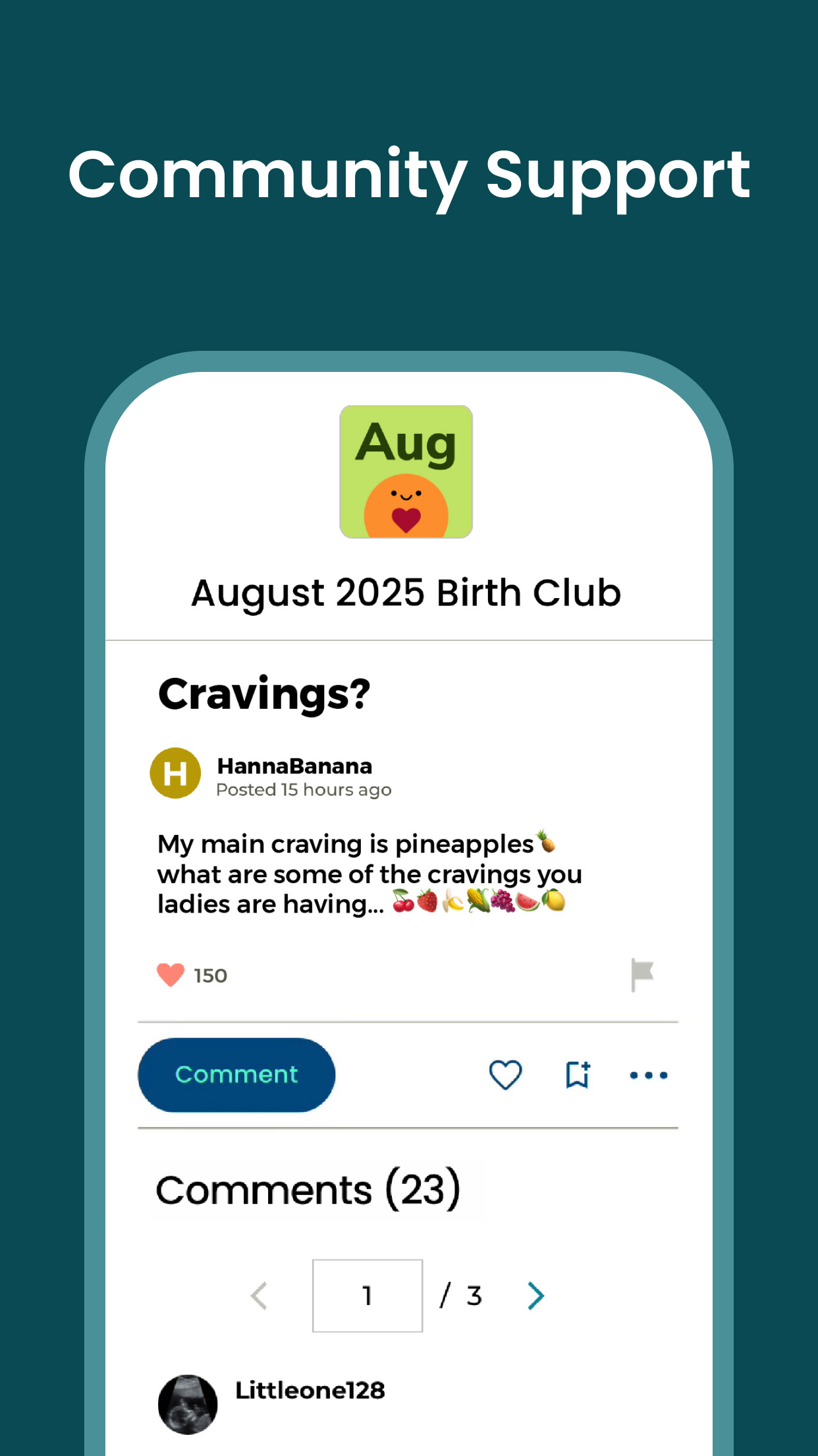 اسکرین شات 2 برنامه Pregnancy App & Baby Tracker