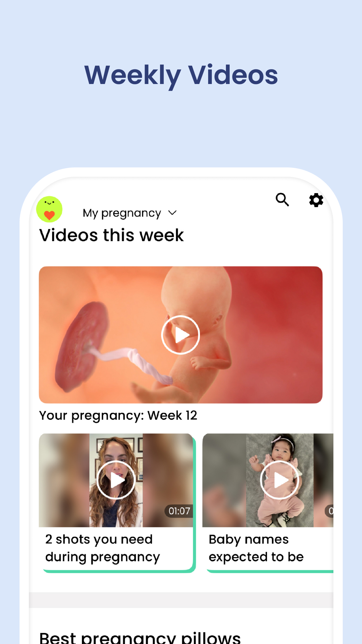 اسکرین شات 5 برنامه Pregnancy App & Baby Tracker