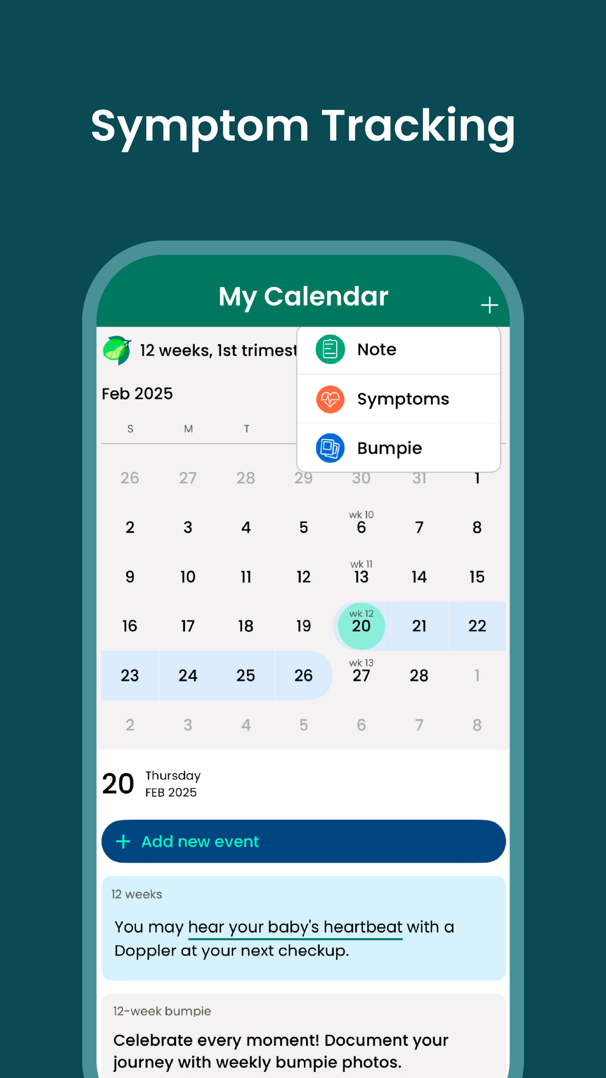 اسکرین شات 4 برنامه Pregnancy App & Baby Tracker
