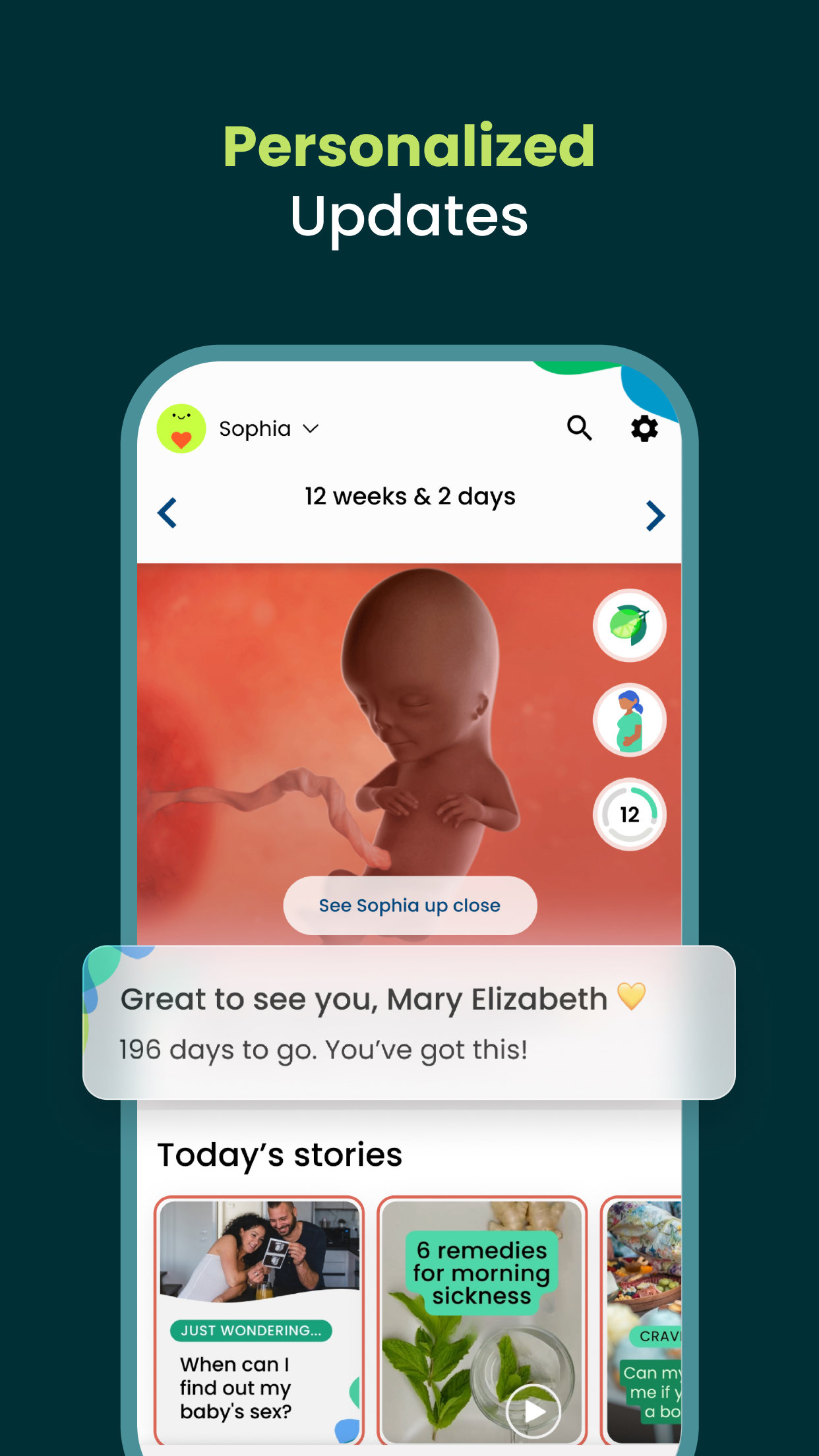 اسکرین شات 2 برنامه Pregnancy App & Baby Tracker