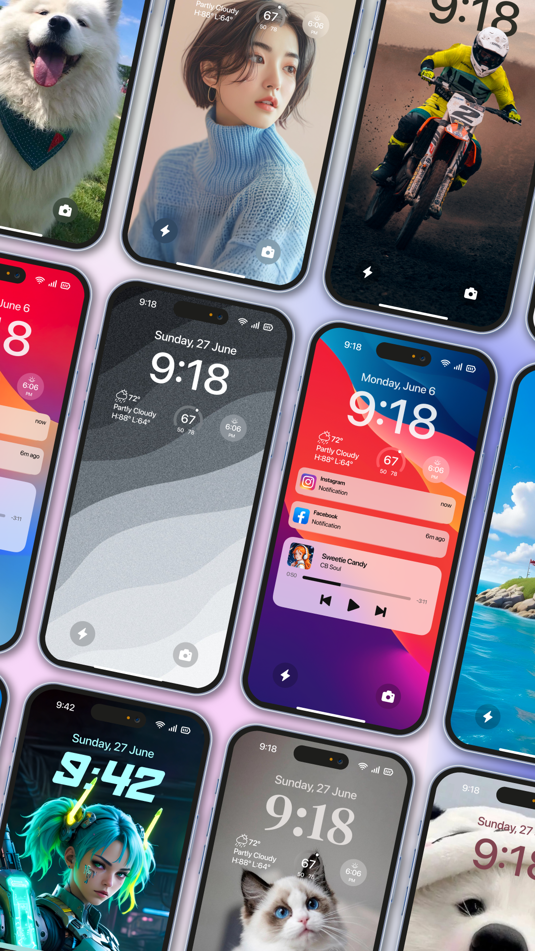 اسکرین شات 2 برنامه Lock Screen OS