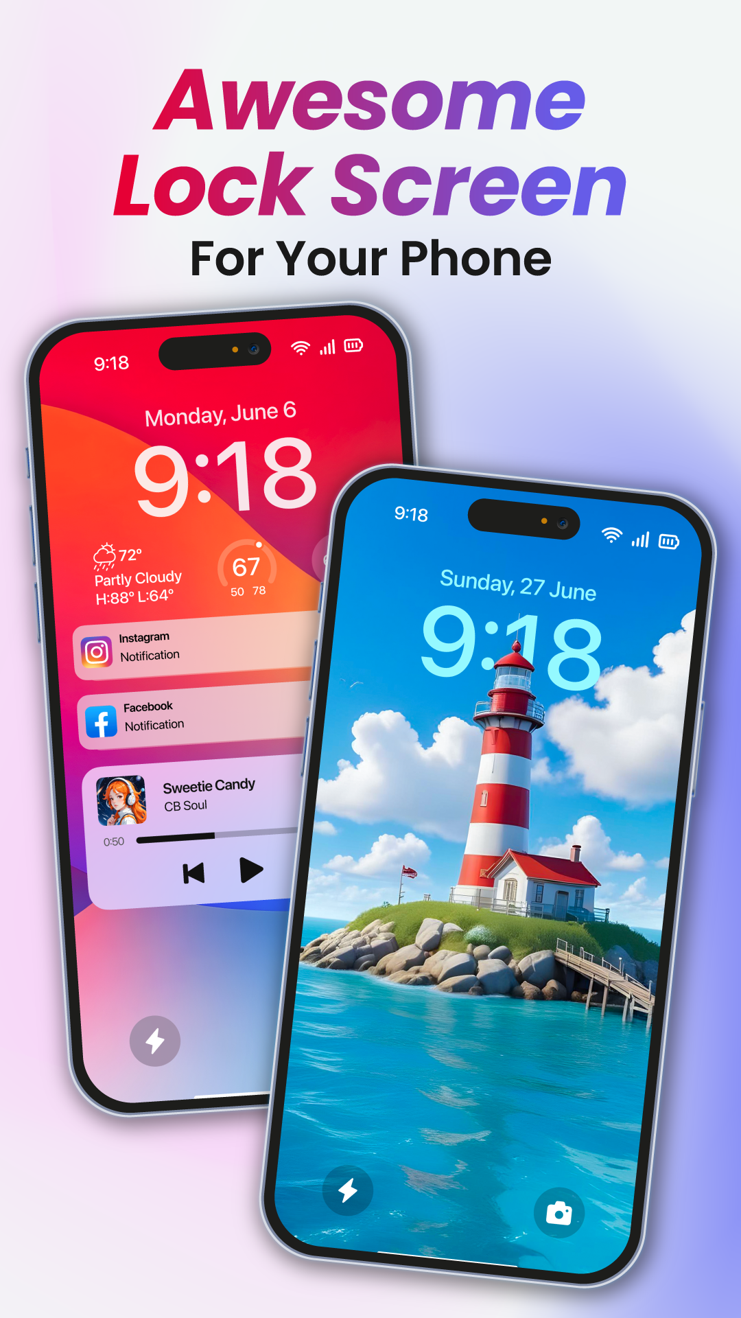 اسکرین شات 3 برنامه Lock Screen OS