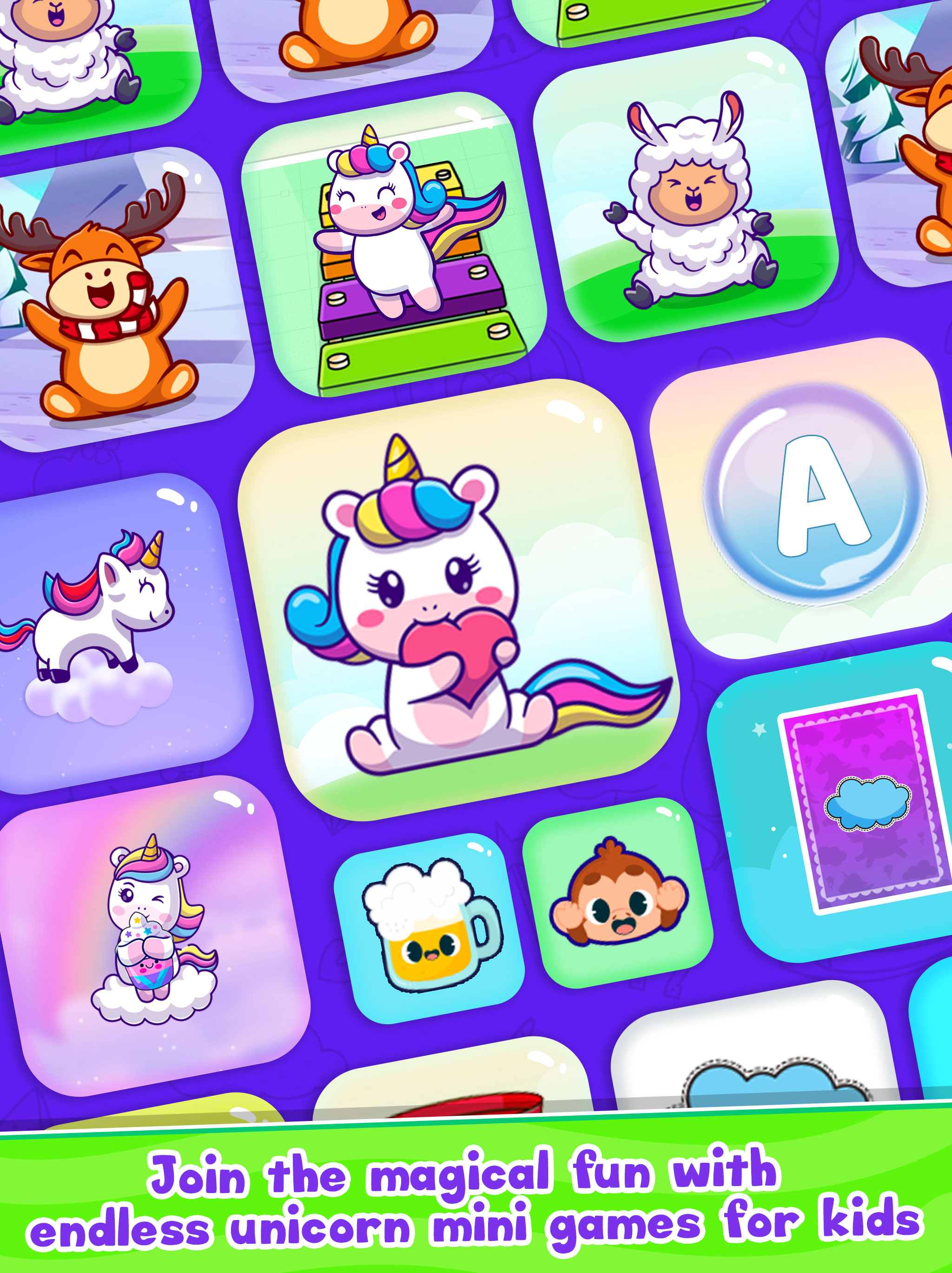 اسکرین شات 1 بازی Baby Unicorn Phone For Kids
