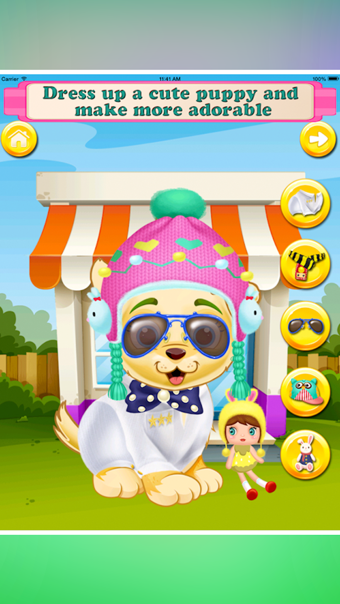 اسکرین شات 1 برنامه puppy newborn babyshower Games