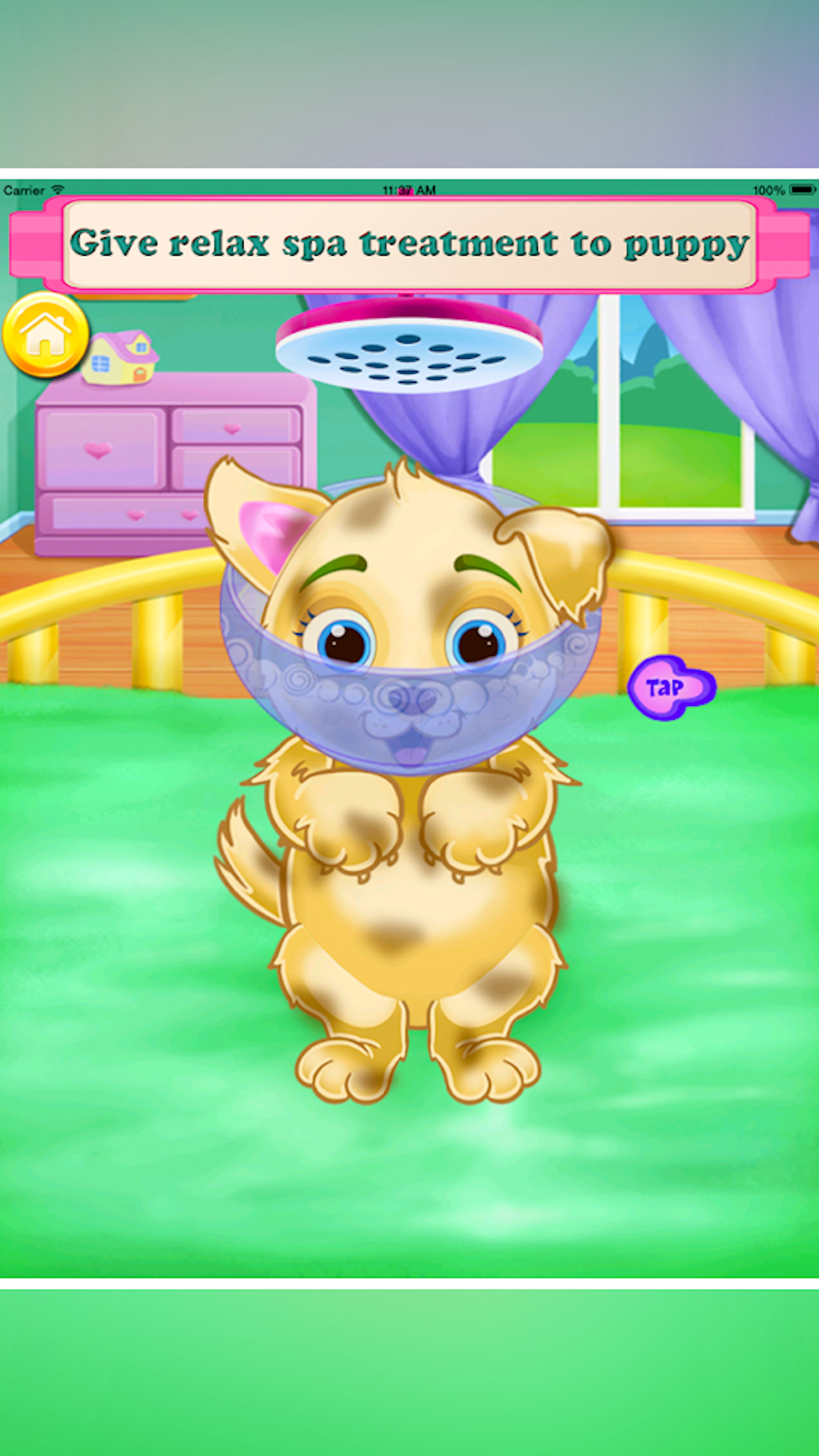 اسکرین شات 2 برنامه puppy newborn babyshower Games