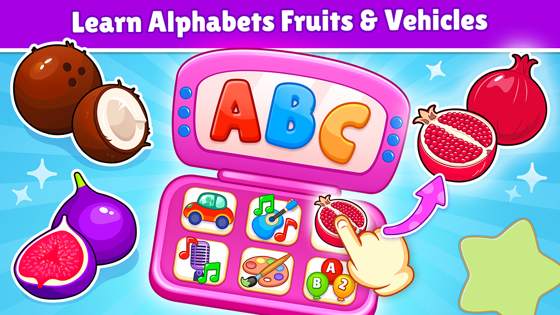 اسکرین شات 2 بازی Babyphone kids mobile games