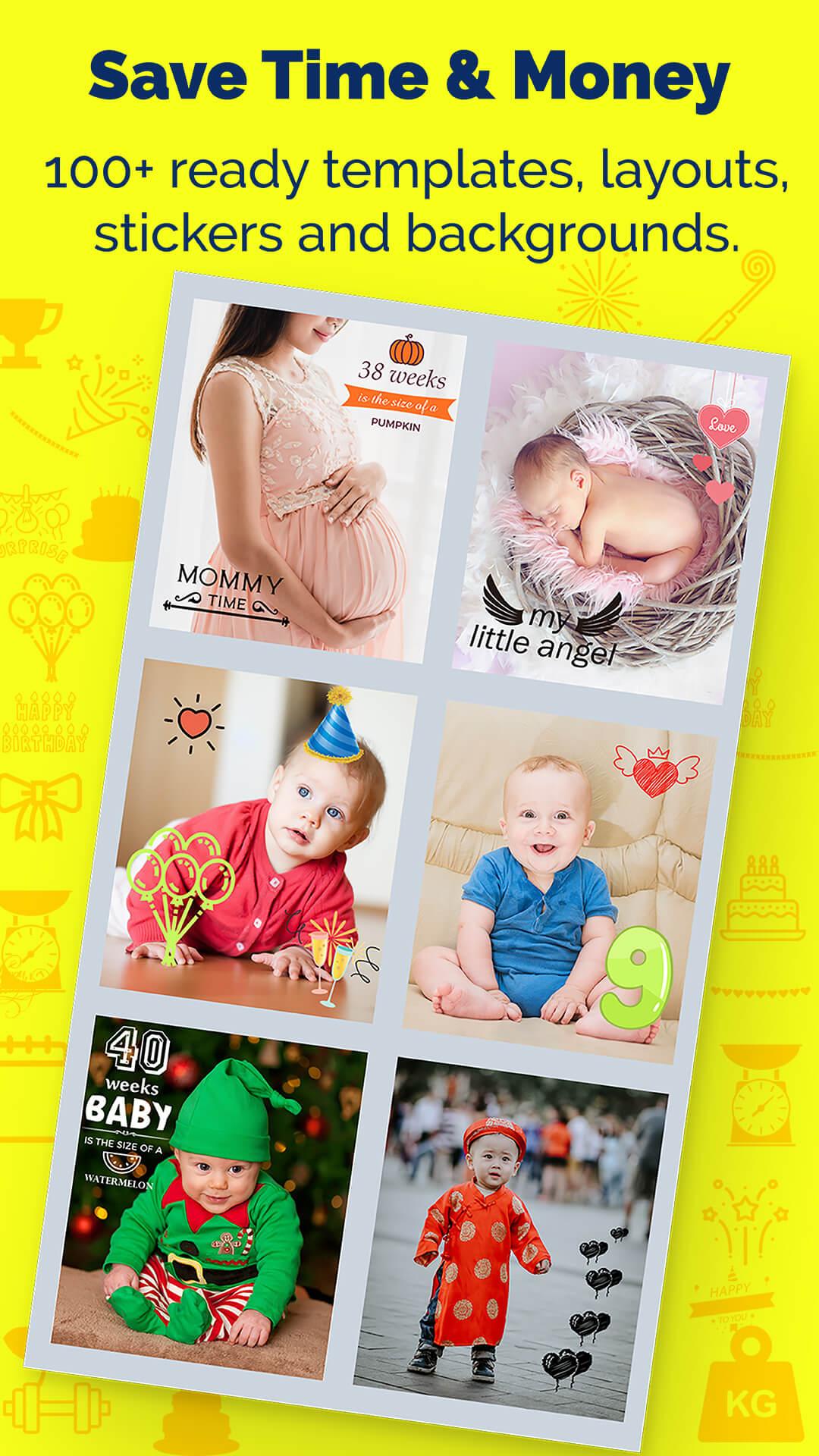 اسکرین شات 3 برنامه Baby Photo Maker, Pregnancy Ph