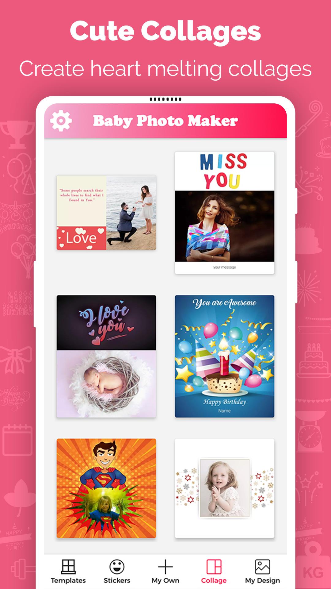 اسکرین شات 5 برنامه Baby Photo Maker, Pregnancy Ph
