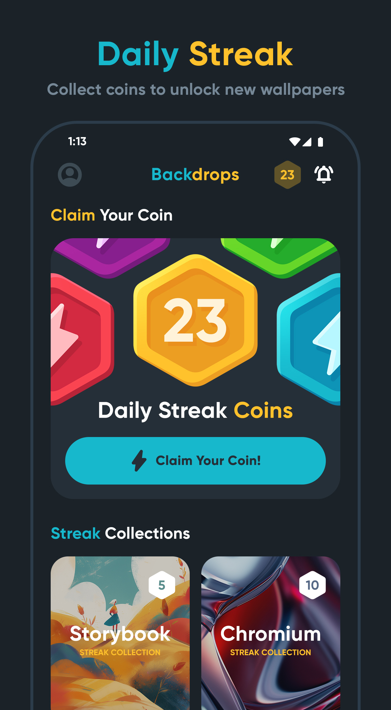 اسکرین شات 6 برنامه Backdrops - Wallpapers