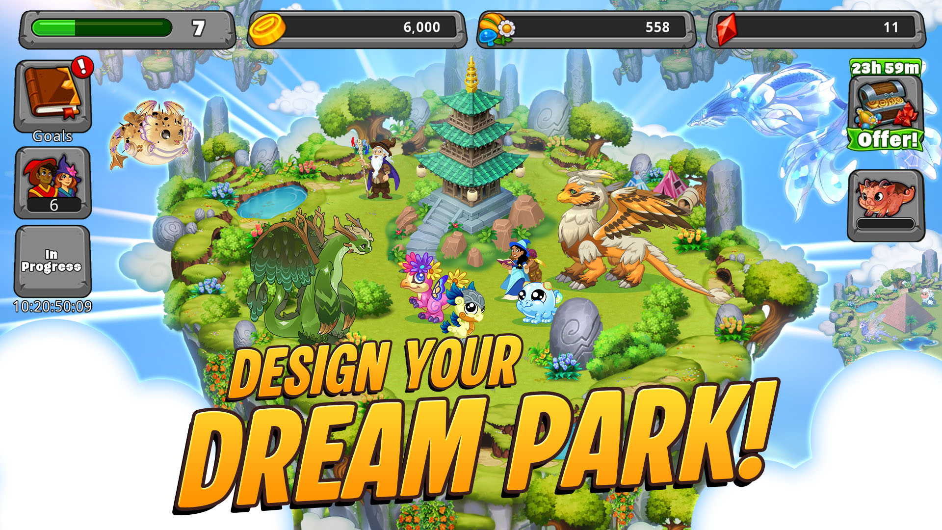 اسکرین شات 3 بازی DragonVale: Hatch Dragon Eggs