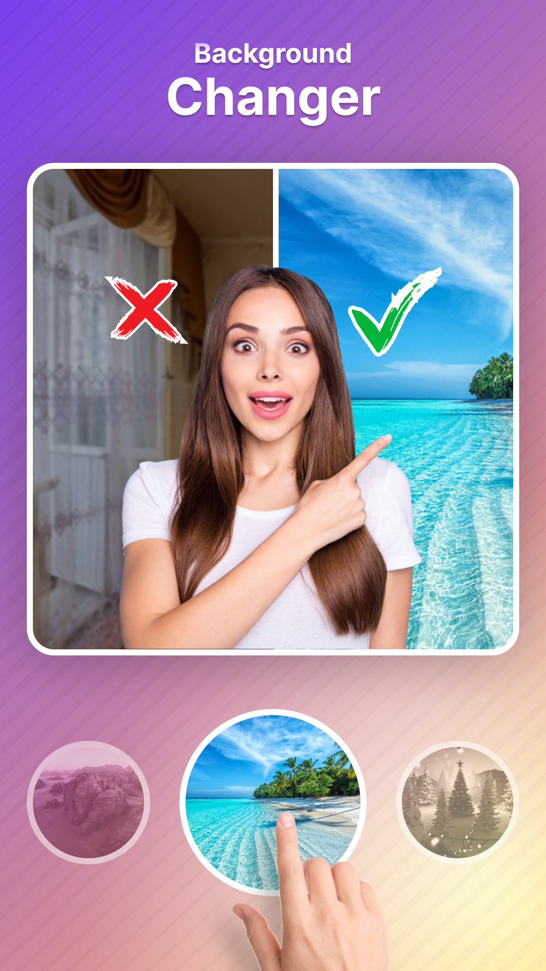 اسکرین شات 1 برنامه PixShift: BackGround Changer