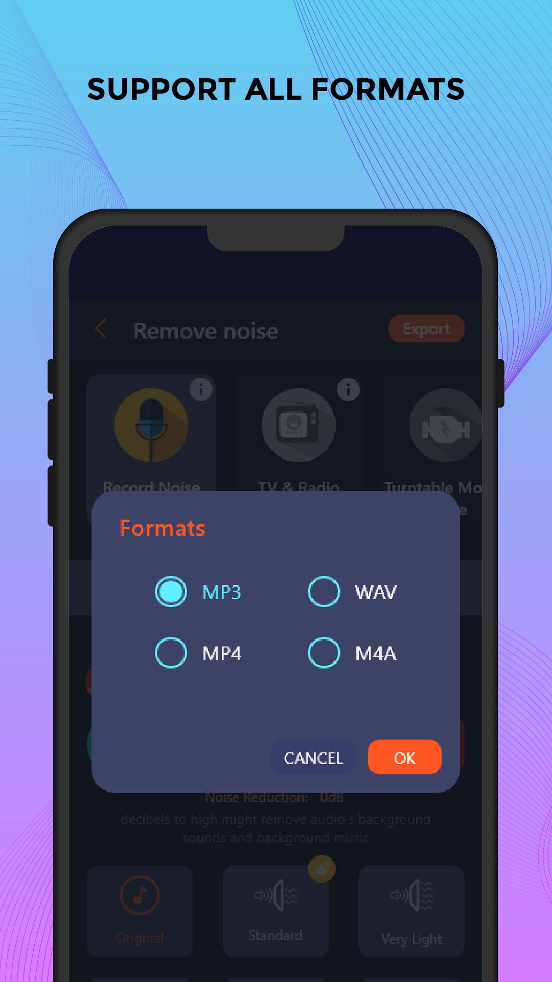 اسکرین شات 5 برنامه Remove noise: Reduce noise mp3
