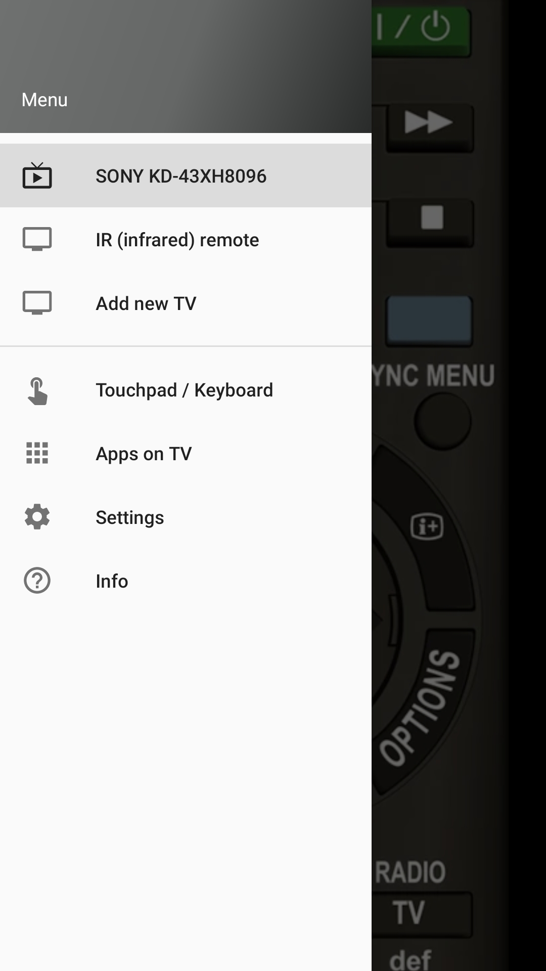 اسکرین شات 2 برنامه Remote Control for Sony TV