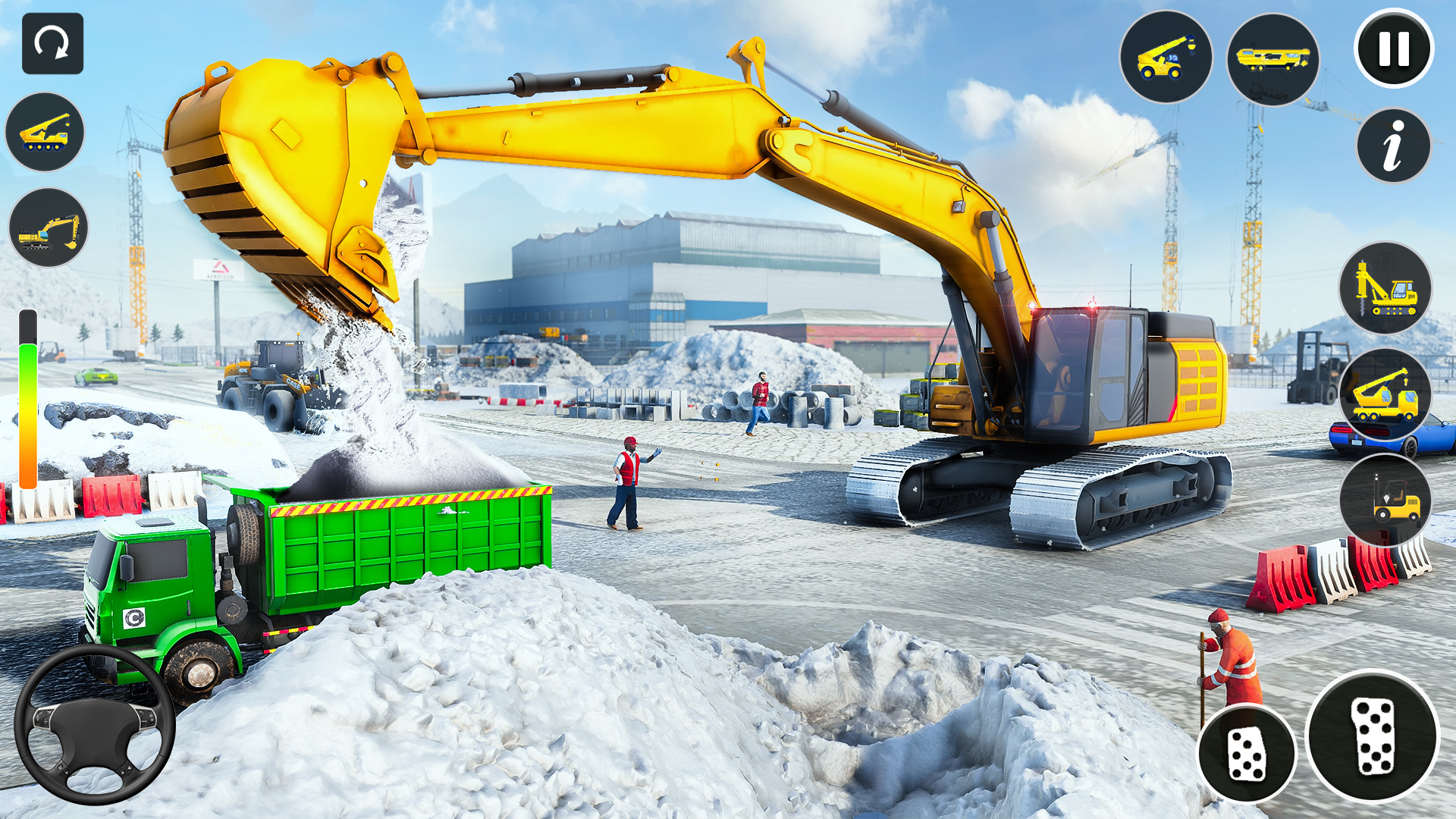 اسکرین شات 2 برنامه Snow Excavator Simulator Game