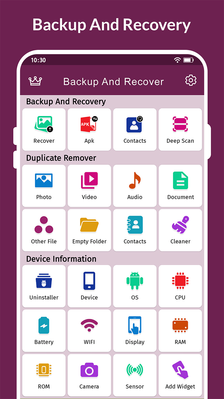 اسکرین شات 1 برنامه Recover Deleted All Photos