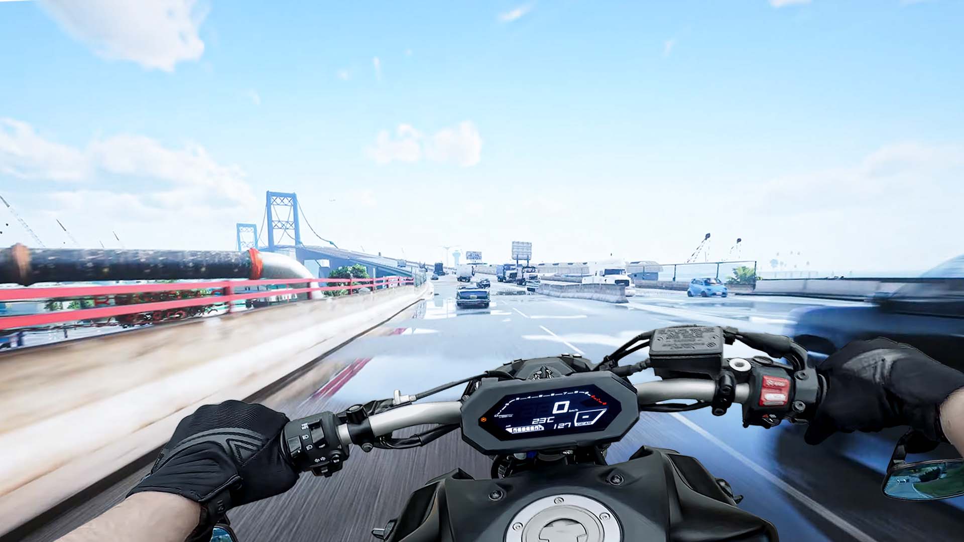 اسکرین شات 4 بازی Traffic Moto Bike Rider City